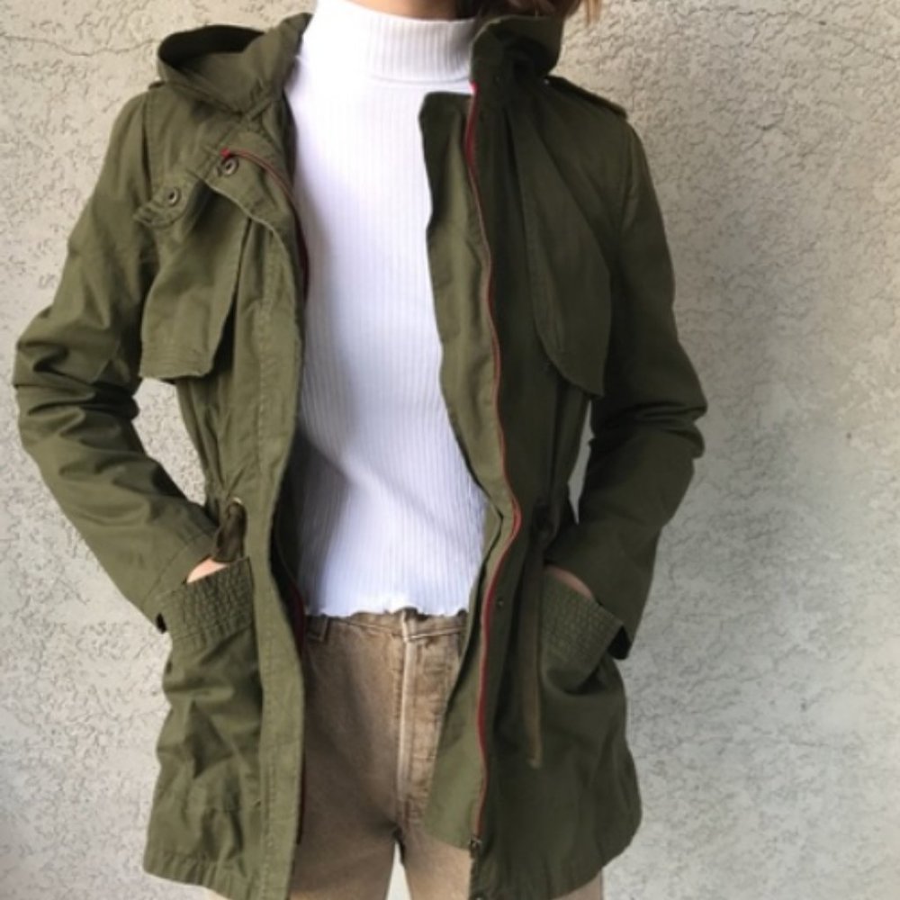 Olive and Oak green utility/trench coat